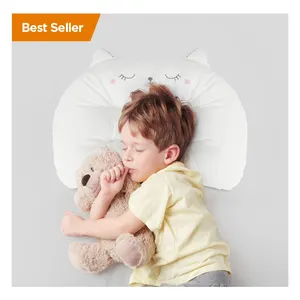 Cute Animal Shape Head Protection 100% Cotton Memory Foam Nursing Kid Baby Pillow Sleeping