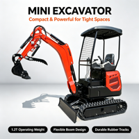 Mini-excavatrice 3t 3.5t 3 3.5 4 tonnes, mini-pelles 1.8 tonne 2 tonnes, mini-excavatrice à queue zéro 2t