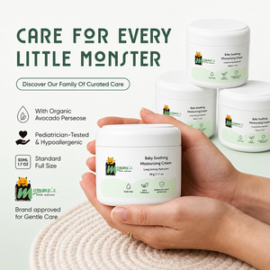 Set per la Cura della Pelle del Bambino Senza Parabeni con Olio di Avocado e Vitamina E: <span class=keywords><strong>Crema</strong></span> Viso, Olio Corpo e Shampoo in Unico Prodotto - Product Image 2