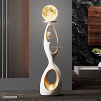 Vincentaa Sculpture abstraite moderne en fibre de verre personnalisée Sculpture décorative de chambre d'hôtel