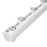 Rail de rideau électrique intelligent réglable, motorisé WiFi, en aluminium, silencieux, pour la maison et le bureau
