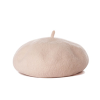 Béret en laine de cachemire britannique pour femme et homme, modèle Leisure Mushroom Deep Round Crown, en promotion