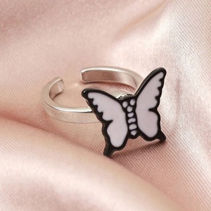 Anillos Giratorios Ajustables Zyo con Diseños Coloridos de Mariposa, Abeja, Corazón, Yin Yang, Panda y Cerdo, Anillos de Esmalte para Aliviar la Ansiedad - Product Image 5