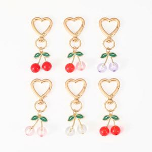 Popular Love Cherry <b>Keychain</b> Cute Bag Bag Accessories Cherry Pendant Key Small Pendant - Product Image 6