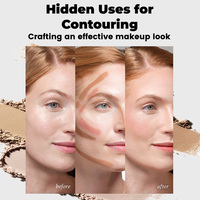 Palette de Poudre Compacte Pressée Maycheer, Palette d'Highlighter et de Contour, Maquillage Haute Pigmentation