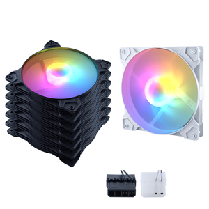 Qiuzaim phụ kiện máy tính trường hợp Fan 4pin Molex đầy màu sắc RGB <span class=keywords><strong>140</strong></span> <span class=keywords><strong>mm</strong></span> người hâm mộ làm mát cho PC Gamer nhanh chóng tản - Product Image 1