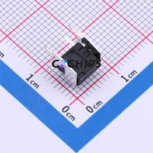 TS-1093E-A3B3-D2 Tactile Switch Through hole Component THT Switch Single Pole Single Throw Round Button 2.5N Right Angle Insert - Product Image 2