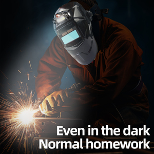 Máscara de Soldadura con Oscurecimiento Automático Solar, Gran Visibilidad, Color Real, Casco de Soldadura con Oscurecimiento Automático, Iluminación Clara - Product Image 6