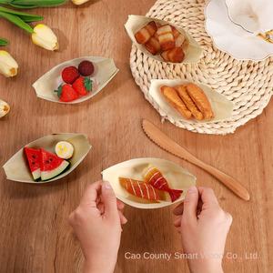 Bambus Bois durable Passe au lave-vaisselle et au micro-ondes Sûr au four Bateau à <span class=keywords><strong>sushi</strong></span> intelligent écologique pour les sushis et les fruits - Product Image 1