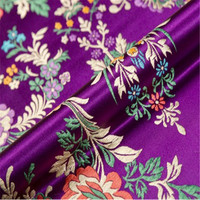 Vente en gros, magnifique tissu brocart Jacquard 75cm, pompon fleuri chinois pour hommes, vêtements pour femmes, pantalon en tissu, costume Tang