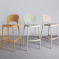 Meubles de restaurant industriels Harry Bertoia, tabouret de bar en plastique haute résistance avec structure en fer, 76 cm, pour la maison, le bar, la salle de sport