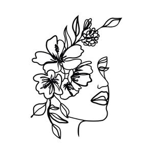 Di lusso femminile faccia di arte del filo Silhouette metallo decorazione della parete per il soggiorno camera da letto in rame di alluminio per la parete di casa arte per il Ramadan - Product Image 5