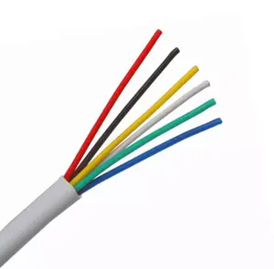 22awg 4Core 6Core Multicore สายสัญญาณเตือนภัย,สำหรับระบบเตือนภัยสายเคเบิลควบคุมการเตือนภัย