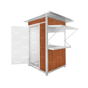 Lều Kim Loại An Toàn Được Sản Xuất Tại Nhà Máy Hộp Sentry Thanh Lịch, Cabin An Ninh Kiosk Tạm Thời Di Động Cho Bên Ngoài - Product Image 1