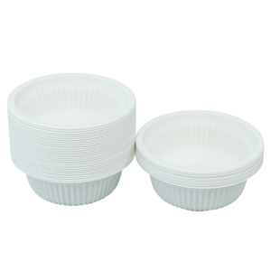 Precio de fábrica Take Away Desechable Microondas Seguro 300ml Biodegradable Tazón de almidón de maíz Recipiente de comida con tapa - Product Image 5