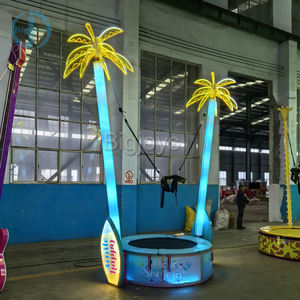 Trampolino Elastico Singolo per Bambini a Forma di Palma di Cocco con Luci LED, Prezzo di Fabbrica - Product Image 3