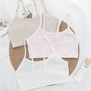 All'ingrosso neonate Comfort senza imbottito senza anello in acciaio cotone pubertà seno sviluppo <span class=keywords><strong>reggiseno</strong></span> per bambini - Product Image 5