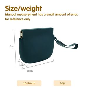 Silicone Coin <b>Purse</b> Custom Logo Colorful Waterproof Zipper Closure Mini Storage Wrist Strap Reusable for Women Girls Kids - Product Image 3
