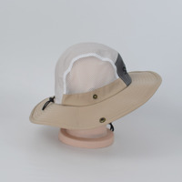 Chapeau de soleil pour enfants avec broderie personnalisée, large bord, UPF50+, maille respirante, chapeau boonie avec sangle de menton réglable pour le camping en plein air et la plage