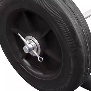 Chariot à main en fil métallique de grande capacité Roues en caoutchouc d'usine et chariot de câble en acier au carbone pour utilisation transportable Personnalisable OEM - Product Image 4