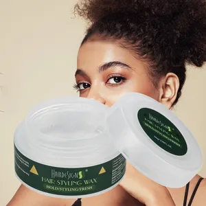 Cera para peinar el cabello, diseño personalizado al por mayor, estilo duradero, control de bordes, sensación refrescante sin grasa