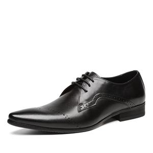 Zapatos Oxford de Punta Cerrada, Formales de Negocios, de Cuero para Hombre, Estilo Británico, a la Moda, con Cordones, Antideslizantes, para Boda - Product Image 2