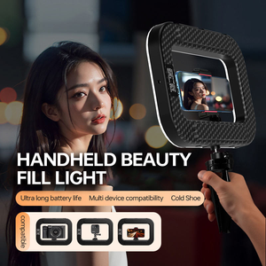 Kit d'éclairage pour selfie pour smartphone, stabilisateur vidéo mobile LED portable, éclairage de remplissage, lumières rechargeables pour téléphone caméra - Product Image 2