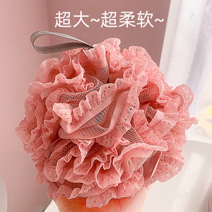 Bath Flower Shower Ball Large Size Rich Lather For Bathing And Body Scrubbing - Product Image 2
