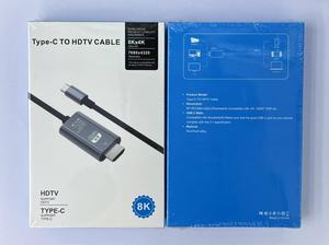 <span class=keywords><strong>Cable</strong></span> Adaptador USB 3.1 Tipo C a HDMI de Alta Calidad para Conectar el Teléfono Móvil al Televisor, 2m, 8k, 60hz - Product Image 6