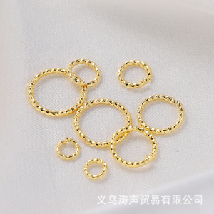 Fashion <b>Rings</b> Color-preserving Gold Copper Unisex Earring Accessories Spring 2023 Yiwu AC1918 - Product Image 2
