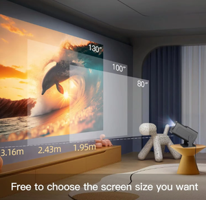 Hy320 <span class=keywords><strong>Mini</strong></span> projecteur intelligent affichage LED Android 11 projecteur vidéo de cinéma maison 720P 4K Full HD rétroprojecteur Hy320mini - Product Image 2