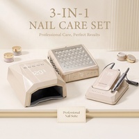Kit de manucure de luxe, aspirateur à poussière pour ongles sans brosse, perceuse à ongles électrique, lampe à ongles LED UV à séchage rapide pour salon de beauté