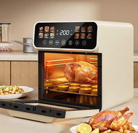 Friteuse à air multifonctionnelle électrique automatique intelligente sans huile, grande capacité 15L/20L, en acier inoxydable