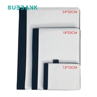 Sous-banque En Gros Sublimation Blancs Carnet Journal Impression Personnalisée Image Sublimation Tissu Toile Bloc-Notes Sublimation Carnets