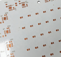 Circuit imprimé en aluminium à haute conductivité thermique, circuit imprimé LED DOB, circuit imprimé en aluminium avec masque de soudure blanc pour projecteur LED