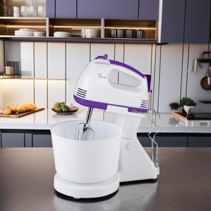 Động cơ 5515 150W <span class=keywords><strong>7</strong></span> tốc độ điện trộn tay máy trộn trứng với bát nhựa - Product Image 2