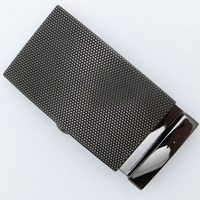 Boucle de ceinture à cliquet 35 mm en gros, à dégagement rapide, à verrouillage automatique, texturée, pour ceinture en cuir, avec quincaillerie métallique élégante