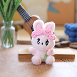 Llavero de Peluche de Conejo de Algodón Suave, Adorable Muñeco de Peluche, Llavero de Conejita <span class=keywords><strong>Esther</strong></span>, Encantador Regalo de Cumpleaños Unisex para Niños - Product Image 2