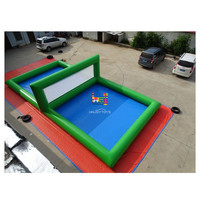 Terrain de Volleyball Gonflable Géant Portable en PVC Anti-UV pour Événements Sportifs – Équipement de Parc Sûr et Amusant pour Tous