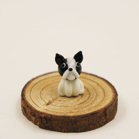 Miniature mignon pas cher fait à la main Murano en forme d'art verre chien Figurine décoration de la maison