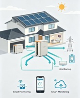 Paquete de Baterías Solares LiFePO4 de 51.2V 15KWh Líquido para 280Ah/300Ah/314Ah 48V 6000 Ciclos -20~60°C para Almacenamiento de Energía Doméstica