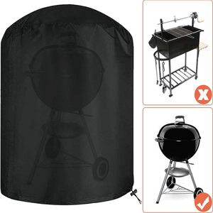 Cubierta de barbacoa impermeable de tela Oxford de alta resistencia Compatible con <span class=keywords><strong>Weber</strong></span>, Big Green Egg, Char-Broil parrillas de hervidor de carbón de 22 pulgadas - Product Image 4