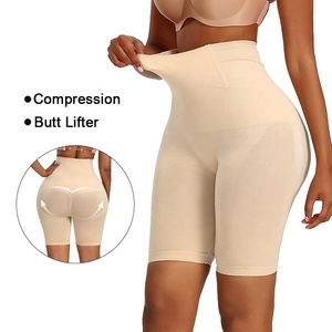 <span class=keywords><strong>El</strong></span> elevador de adelgazamiento Plus tamaño de cintura alta fajas trasero acolchado pantalones cortos de compresión barriga Panty - Product Image 1
