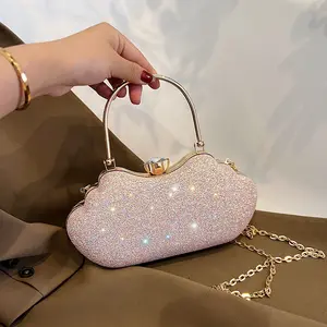 2024 Fashion Wholesale Shell shape luxury women's handbags evening bag Wedding Designer ladies clutch purse