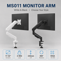 Soporte de Brazo para Monitor Individual de Alta Calidad, Capacidad de Carga de 2-9 kg, 360° °   Soporte VESA Giratorio con Diseño Ergonómico para Oficina en Casa