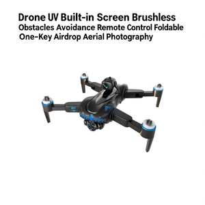 Drone UAV pliable portable avec télécommande, évitement d'obstacles, caméra 720P, Wifi FPV pour les voyages et le camping - Product Image 1