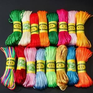 2.5mm <span class=keywords><strong>cordon</strong></span> en nylon ciré fait à la main fil arc-en-ciel matériel pour Bracelets personnalisables sacs vêtements chaussures Textiles de maison - Product Image 5