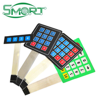 Clavier matriciel 4x3 à 12 touches, électronique intelligente, membrane tactile plate, interrupteur tactile, clavier numérique, métal