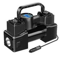 Portable Auto Mini Compresseur D'air Pompe Électrique DC 12V 150PSI Double Cylindre ABS 2000mah Gonfleur De Pneu Électrique Pneu Air