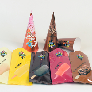 Bolsa de Embalaje de Plástico Personalizada con Sellado Trasero para Helados, Paletas, Lollipops, Freezies y <span class=keywords><strong>Magnum</strong></span>, de Grado Alimenticio - Product Image 1